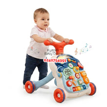Load image into Gallery viewer, 2 In 1 Musical Push Walker And Educational Learning Desk / Table - Kyemen Baby Online