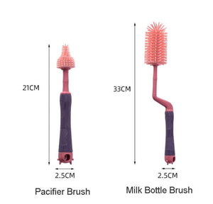 Baby Silicon Bottle Brush With Straw Brush (Dr. Annie) - Kyemen Baby Online