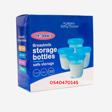 Load image into Gallery viewer, Breast Milk Storage Containers (Dr Annie 4pcs) - Kyemen Baby Online