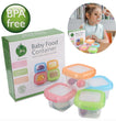 Load image into Gallery viewer, Baby Food Storage Containers / Bowls/ Mom & Pea Baby Blocks (4pcs) 120ml - Kyemen Baby Online