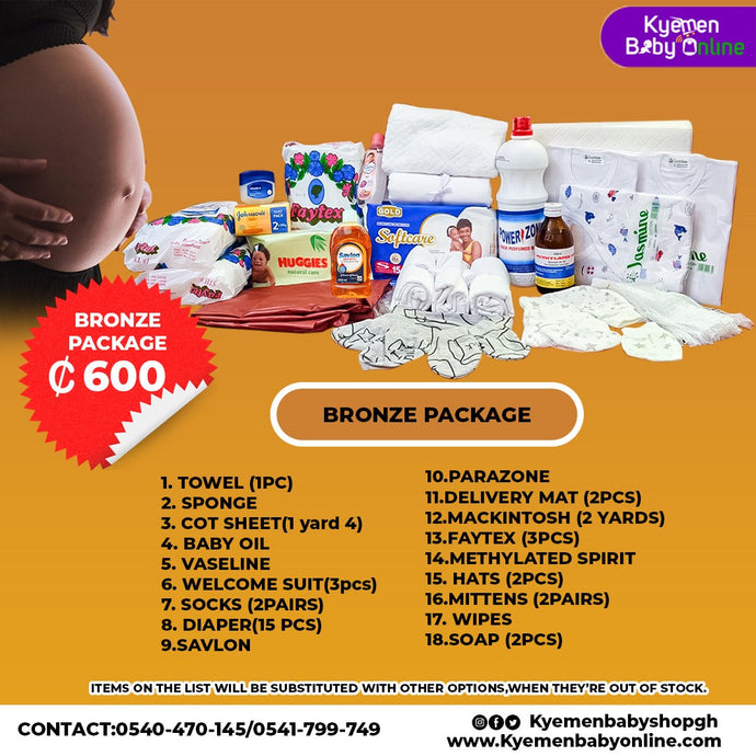 2025 List of items to pack in hospital baby during delivery in Ghana with prices