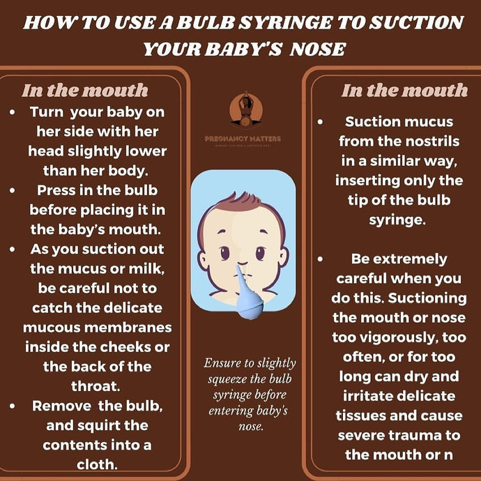 How To Use A Bulb Syringe To Suction Your Baby's Nose