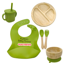 Load image into Gallery viewer, Silicone Wooden/ Bamboo Cutlery Set (Dr Annie's)
