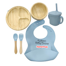 Load image into Gallery viewer, Silicone Wooden/ Bamboo Cutlery Set (Dr Annie's)
