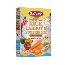 Load image into Gallery viewer, Rice Carrot And Pumpkin Mix (Dr Annie's) 6m+ 500g - Kyemen Baby Online

