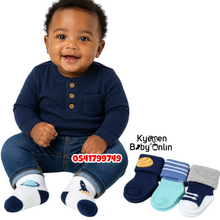 Load image into Gallery viewer, Baby Boy Socks 6 Pairs (Hudson Baby)Solar System(0-6m)
