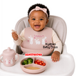 Load image into Gallery viewer, Baby Girl Silicone Bib (BebeFavour) Pink
