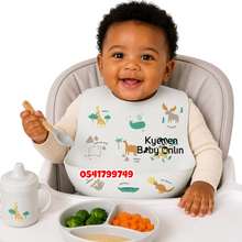Load image into Gallery viewer, Baby Silicone Bib (BebeFavour) White
