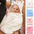 Load image into Gallery viewer, Baby Hooded Blanket Swaddle/ All White, (Kolaco). - Kyemen Baby Online
