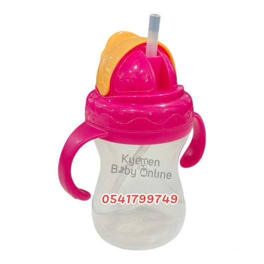 Baby Sippy Cup With Straw And Handle (Dr.Annie's) Flip 'n' Sip 270ml - Kyemen Baby Online