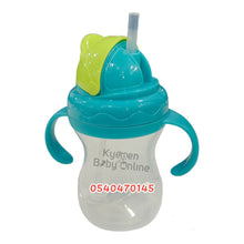 Load image into Gallery viewer, Baby Sippy Cup With Straw And Handle (Dr.Annie's) Flip 'n' Sip 270ml - Kyemen Baby Online
