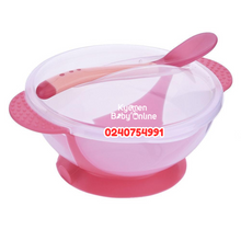 Load image into Gallery viewer, Baby Suction Bowl With Spoon And Lid TW09 (Dr Annie's) Plain - Kyemen Baby Online
