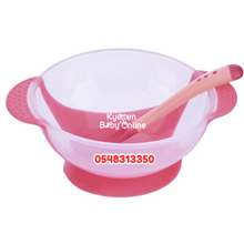 Load image into Gallery viewer, Baby Suction Bowl With Spoon And Lid TW09 (Dr Annie's) Plain - Kyemen Baby Online

