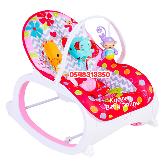 Unique Rocker (Newborn-To- Toddler Portable Rocker) FitchBaby 0049 Pink