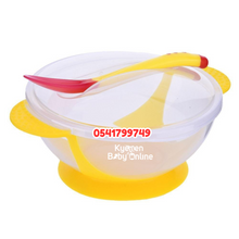 Load image into Gallery viewer, Baby Suction Bowl With Spoon And Lid TW09 (Dr Annie's) Plain - Kyemen Baby Online
