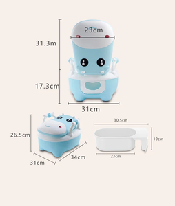 WC  Potty  Chamber Pot (WC Potty) With Brush - Kyemen Baby Online