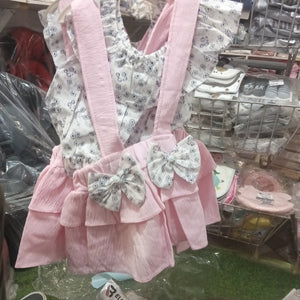 Baby Girl Pinafore Dress (Elbesir Pink) - Kyemen Baby Online