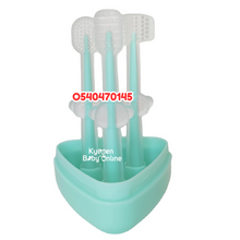Load image into Gallery viewer, Baby Silicone Toothbrush Set (Dr Annie’s) 3pcs - Kyemen Baby Online
