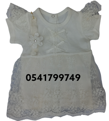 Baby Girl Christening Dress/Bowtie(Baby Tower) - Kyemen Baby Online