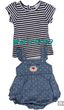 Load image into Gallery viewer, Baby Gril Jeans Body Suit with Top (Nannette) - Kyemen Baby Online
