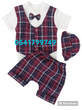 Load image into Gallery viewer, Baby Boy Dress Top and Down (Checked) - Kyemen Baby Online
