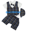 Load image into Gallery viewer, Baby Boy Dress Top and Down (Checked) - Kyemen Baby Online
