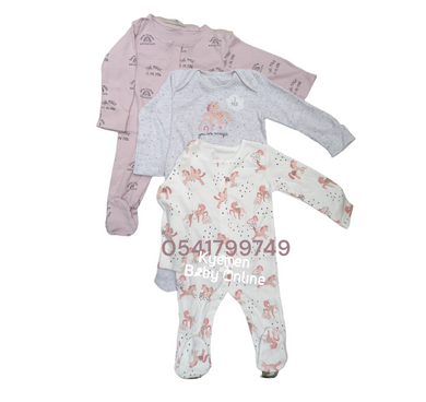 Baby Sleep Suit (George Baby)  Magic Horse, 3pcs - Kyemen Baby Online