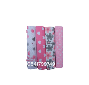4 In 1 Coloured Cot Sheet / Receiving Blanket (28.5*28.5 Inches) Kolaco - Kyemen Baby Online