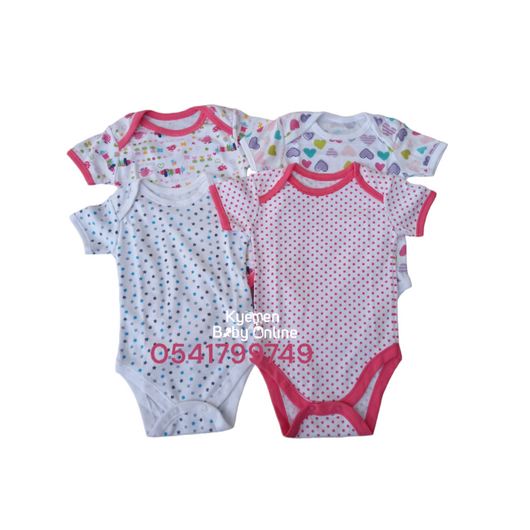 Baby Girl  Body Suit ( George Baby, 3pcs) Multicolors. - Kyemen Baby Online