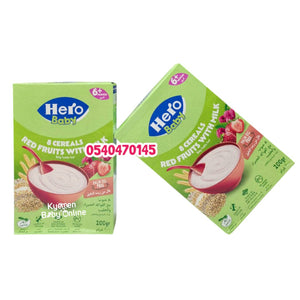 Hero Baby Cereal (8 Cereals Red Fruit with Milk) 6m+