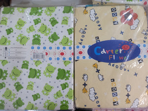 2 In 1 Coloured Cot Sheet / Receiving Blanket (140cm * 100cm)