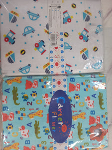 2 In 1 Coloured Cot Sheet / Receiving Blanket (140cm * 100cm)