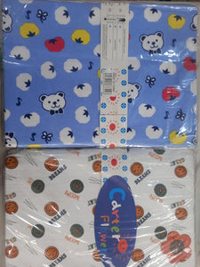 2 In 1 Coloured Cot Sheet / Receiving Blanket (140cm * 100cm)