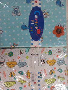 2 In 1 Coloured Cot Sheet / Receiving Blanket (140cm * 100cm)