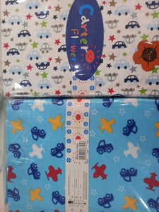 2 In 1 Coloured Cot Sheet / Receiving Blanket (140cm * 100cm)