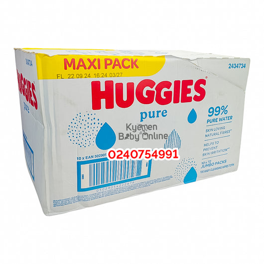 Baby Wipes (Huggies Pure) 72 Pieces