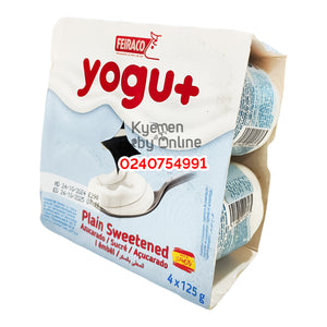 Yogu+ Plain Sweetened Yoghurt (4pcs) 6m+