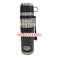 Load image into Gallery viewer, Vacuum Flask (Unbreakable Sling Flask With Cup) 1000ml - Kyemen Baby Online
