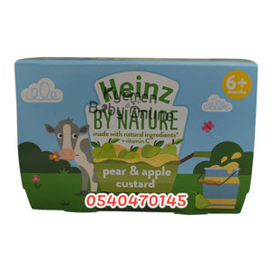 Heinz Pear And Apple Custard (4pcs) 6m+