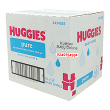 Load image into Gallery viewer, Baby Wipes (Huggies Pure) 48pcs - Kyemen Baby Online
