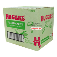 Load image into Gallery viewer, Baby Wipes (Huggies Natural Care With Aloe Vera) 48pcs - Kyemen Baby Online
