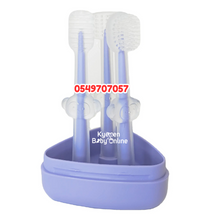 Load image into Gallery viewer, Baby Silicone Toothbrush Set (Dr Annie’s) 3pcs - Kyemen Baby Online
