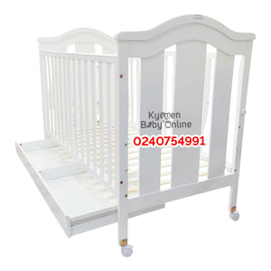 Baby Wooden Cot With Drawer (EL-9) Baby Bed / Baby Crib