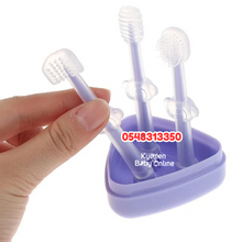 Load image into Gallery viewer, Baby Silicone Toothbrush Set (Dr Annie’s) 3pcs - Kyemen Baby Online

