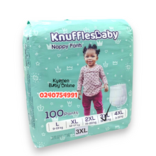Load image into Gallery viewer, Baby Diapers (Knuffles Baby) Nappy Pants / Pull Up Pants 100pcs
