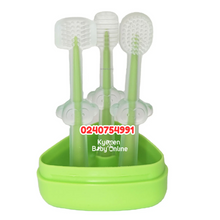 Load image into Gallery viewer, Baby Silicone Toothbrush Set (Dr Annie’s) 3pcs - Kyemen Baby Online

