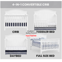 Load image into Gallery viewer, 4-in-1 Convertible Crib Baby Wooden Cot (D01) Baby Bed (Showroom Display)
