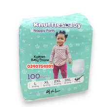Load image into Gallery viewer, Baby Diapers (Knuffles Baby) Nappy Pants / Pull Up Pants 100pcs
