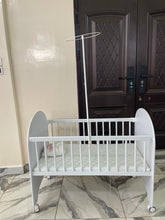 Load image into Gallery viewer, Baby Cot (Cool Baby Wooden Cot) KDD-B2051 Baby Bed / Baby Crib - White - Kyemen Baby Online
