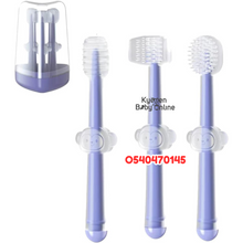 Load image into Gallery viewer, Baby Silicone Toothbrush Set (Dr Annie’s) 3pcs - Kyemen Baby Online
